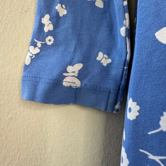 MINI BODEN Floral Butterfly Dress Girls 3-4 3T 4T Blue White Cotton Twirly Girl - Picture 4 of 8